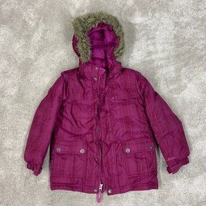 LL Bean Girl’s Goose Down Winter Jacket with hood